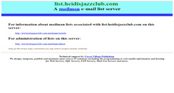 Desktop Screenshot of list.heidisjazzclub.com